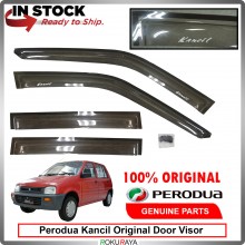 [DELLOYD] Perodua Kancil Chromax Original Rain Door Visor Air Press Wind Deflector Car Accessories Local With CLIP