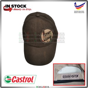 [DARK BROWN] Original Wakefield Castrol GTX Motor Sport Oil Khaki Trucker Vintage Cap Hat