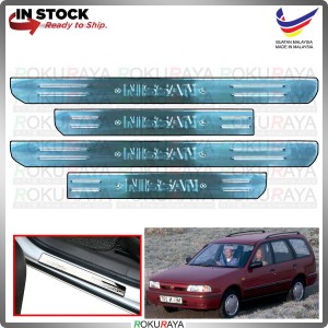 [BESI] Sentra B13 AD Resort Stainless Steel Chrome Side Sill Kicking Plate Garnish Moulding Cover Trim Car Accessories