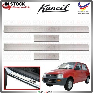 [BESI] Perodua Kancil 850 Stainless Steel Chrome Side Sill Kicking Plate Garnish Moulding Cover Trim Car Accessories