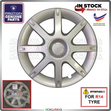[ORGINAL] Proton Wira Saga Iswara LMST LMSS KEBAL R14'' Inch Harimau Car Wheel Cover Tyre Center Hub Cap Steel Rim Car