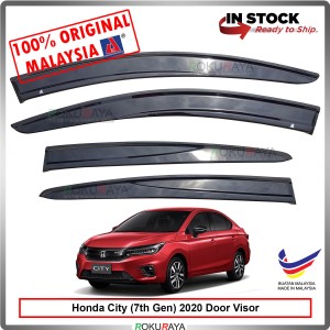 [10CM MUGEN] Honda City GN 2020 Original AG Rain Door Visor Air Press Wind Deflector Car Accessories Local