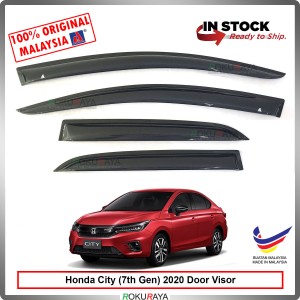 [8CM WIDTH] Honda City GN 2020 Original AG Rain Door Visor Air Press Wind Deflector Car Accessories Local