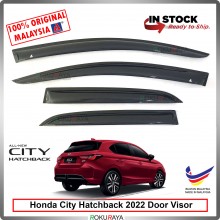 [8CM WIDTH] Honda City Hatchback 2022 Original AG Rain Door Visor Air Press Wind Deflector Car Accessories Local