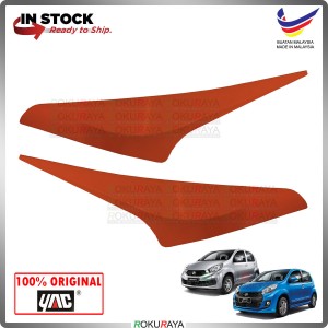 [R53 OZZY ORANGE] YAC Perodua Myvi ICON ABS Plastic Car Head Lamp Eye Lid Brow Cover Original Car Accessories Parts