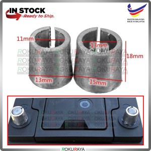 [CLEARANCE] 1SET 2PCS x Car Battery Terminal Post Adapter Shim Positif Positive Negatif Negative