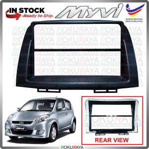 [15 x 24cm] Stick On Convert Double Din to Single - Perodua Myvi Old Dashboard Panel Radio Kit Cover Car Accessories