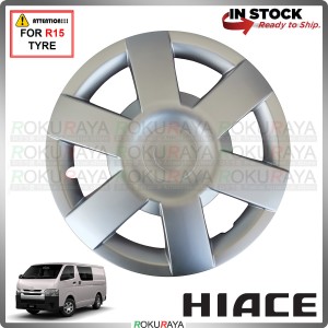[TOYOTA HIACE DESIGN] 1PCS Universal R15'' Inch OEM Car Wheel Cover Tyre Center Hub Cap Steel Rim Car Accessories