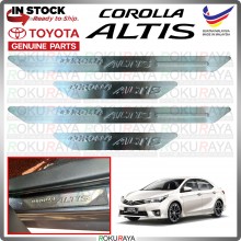 [BESI] Original Toyota PZ024 4PCS Corolla Altis Steel Chrome Scuff Side Sill Kicking Plate Garnish Moulding Cover Trim