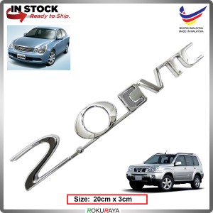 2.0 CVTC Nissan X trail T30 Sylphy Chrome ABS Plastic Rear Bonnet Back Emblem Logo Badge Car Accessories Parts