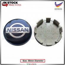 [064K60] Original Nissan Old Universal 58mm Sport Rim Center Wheel Cap Cover Ornament Car Accessories