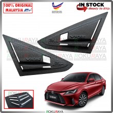 Toyota Vios New 2023 AC100 Mustang Rear Triangle Side Window Mirror Cover Louvre Air Terjun Vortex Generator Car