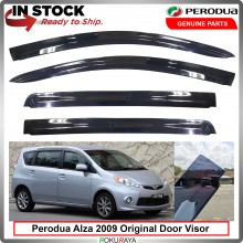 [DELLOYD] Perodua Alza 2009 100% Original Rain Door Visor Air Press Wind Deflector Car Accessories Local Parts