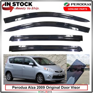 [DELLOYD] Perodua Alza 2009 100% Original Rain Door Visor Air Press Wind Deflector Car Accessories Local Parts