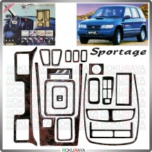[WALNUT WOOD] Kia Sportage NB 1993 Dashboard Panel Radio Kit Sticker Epoxy Cover Garnish Trim Car Accessories