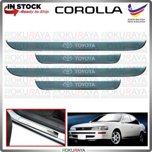[BESI] Toyota SEG AE101 Corolla Stainless Steel Chrome Side Sill Kicking Plate Garnish Moulding Cover Trim Local Car Acc