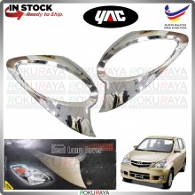 [CHROME] Toyota Avanza Old (1st Gen) Original YAC ABS Plastic Car Head Lamp Eye Lid Brow Cover Car Accessories