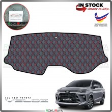 [BLACK LINE] Toyota Avanza Veloz 3rd Gen Front Dashboard Cover Black Leather PU PVC Car Accessories Local Parts