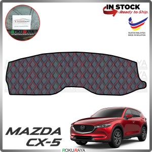 [RED LINE] Mazda CX5 CX-5 KF 2017 Front Dashboard Cover Black Leather PU PVC Car Accessories Local Parts