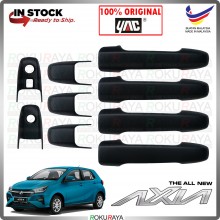 [MATTE BLACK] Perodua Axia 2023 2nd Gen Door Handle Cover Garnish Trim ABS Plastic Molding Moulding Car Accessories