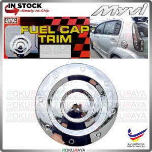 [YAC CHROME] Perodua Myvi Old Lagi Best Icon JDM ABS Plastic Fuel Gas Tank Cap Garnish Moulding Cover Trim Car Acc