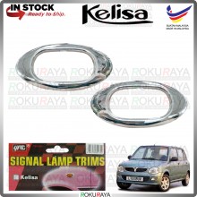 [YAC CHROME] Perodua KELISA ONLY JDM ABS Plastic Side Signal Fender Lamp Garnish Moulding Cover Trim Car Accessories