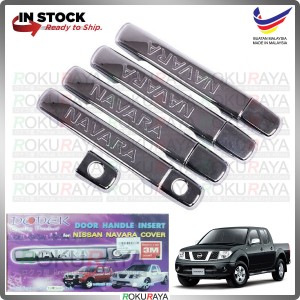 [DODEK THAILAND CHROME] Nissan Navara Old D40 ABS Plastic Door Handle Garnish Moulding Cover Trim Car Accessories