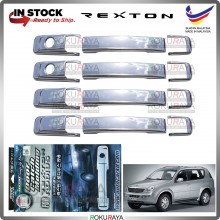 [AUTOCARKD KOREA CHROME] Ssangyong Rexton Rodius ABS Plastic Door Handle Garnish Moulding Cover Trim Car Accessories