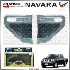 [FITT THAILAND CHROME] Nissan Navara Old D40 ABS Plastic Side Vent Fender Lamp Garnish Moulding Cover Trim Car 
