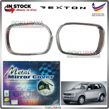 [AUTOCARKD KOREA CHROME] Ssangyong Rexton Rodius ABS Plastic Side Door Mirror Garnish Moulding Cover Trim Car Accessories