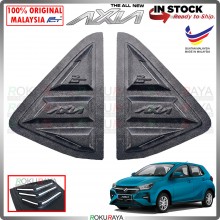 Perodua Axia New 2nd Gen 2023 Mustang Rear Triangle Side Window Mirror Cover Louvre Air Terjun Vortex Generator Car