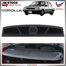 Toyota Corolla LE KE80 Series Custom Fit Grey PVC Leather Rear Top Speaker Board 15mm Thick Car Accessories Audio