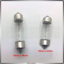 [1PCS] High Quality T-10x31 T-10×36 12V10W 24V Roof Room Lamp Roof Light Halogen Filament Bulb Interior Car Lorry