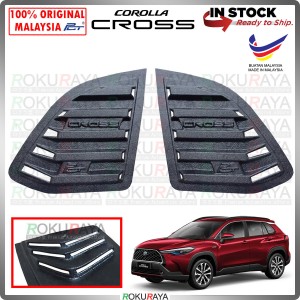 Toyota Corolla Cross Original Mustang Rear Triangle Side Window Mirror Cover Louvre Air Terjun Vortex Generator Car