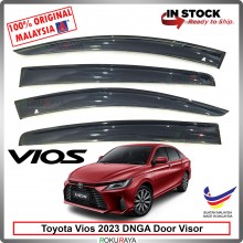 [11CM WIDTH] Toyota Vios DNGA 4th Gen 2023 Original AG Rain Door Visor Air Press Wind Deflector Car Accessories Local