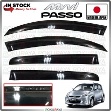 [JAPAN] Perodua Toyota Passo Hana Myvi Rain Door Visor Air Press Wind Deflector Car Accessories
