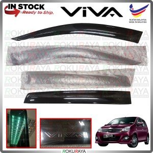 [KA PLASTIC] Perodua Viva Normal Elite Malaysia Rain Door Visor Air Press Wind Deflector Car Accessories