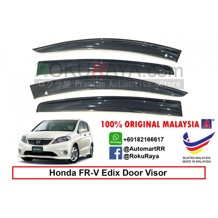 Honda Fr V Edix Ag Door Visor Air Press Wind Deflector Big 12cm Width
