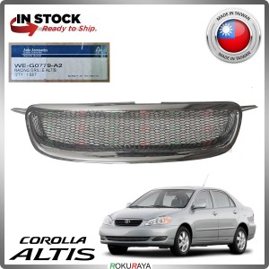 [WE-G0779-A2] Toyota Corolla Altis 2002-2006 TRD Sports Front Bumper Grill Grille Sarong Chrome Garnish Moulding Molding