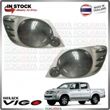 [CLEAR TRANSPARENT] Toyota Hilux KUN25 2004 Custom Fit ABS Plastic Rear Head Lamp Garnish Moulding Cover Car Accessories