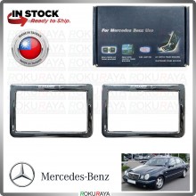 [CHROME] 2PCS Mercedes Benz W210 Stainless Steel Rear Door Ash Tray Garnish Moulding Cover Trim Car Accessories Parts