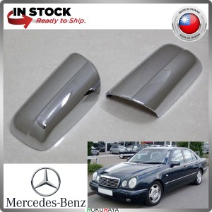 [CHROME] Mercedes Benz W210 Stainless Steel Side Mirror Garnish Moulding Cover Trim Car Accessories Parts