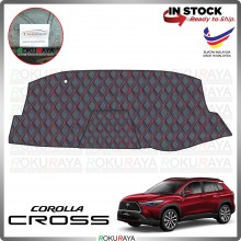 [RED LINE] Toyota Corolla Cross Front Dashboard Cover Black Leather PU PVC Car Accessories Local