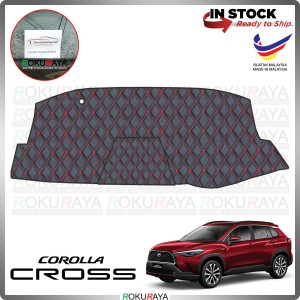 [RED LINE] Toyota Corolla Cross Front Dashboard Cover Black Leather PU PVC Car Accessories Local