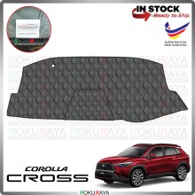 [BLACK LINE] Toyota Corolla Cross Front Dashboard Cover Black Leather PU PVC Car Accessories Local