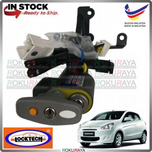 LOCKTECH THAILAND [AUTO PUSHSTART] Mitsubishi Mirage Attrage Safety Anti Theft Brake Pedal Lock with Relay + Socket