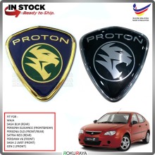 [8cm x 7cm] Proton Waja Saga BLM Persona Neo Perdana LMST Gen2 Gold Tiger Front Grill Rear Tail Emblem Logo Chrome Badge