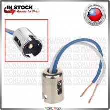 [1LEG] 1141 1156 BA15S Lamp Bulb Holder Socket Car Truck Lorry Wire Steel Pigtail Lampu Ekor Kereta