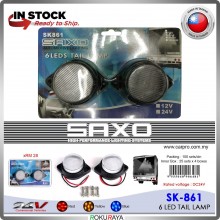 [SK861 SAXO ORIGINAL] 24V 6LED 2PCS 2inch Interior Exterior Extra Bright Truck Lorry Side Tepi Marker Lori Accessories