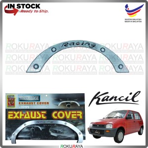 [KHL METALIKE] Perodua Kancil Chrome Rear Bumper Muffler Exhaust Garnish Moulding Cover Trim Car Accessories